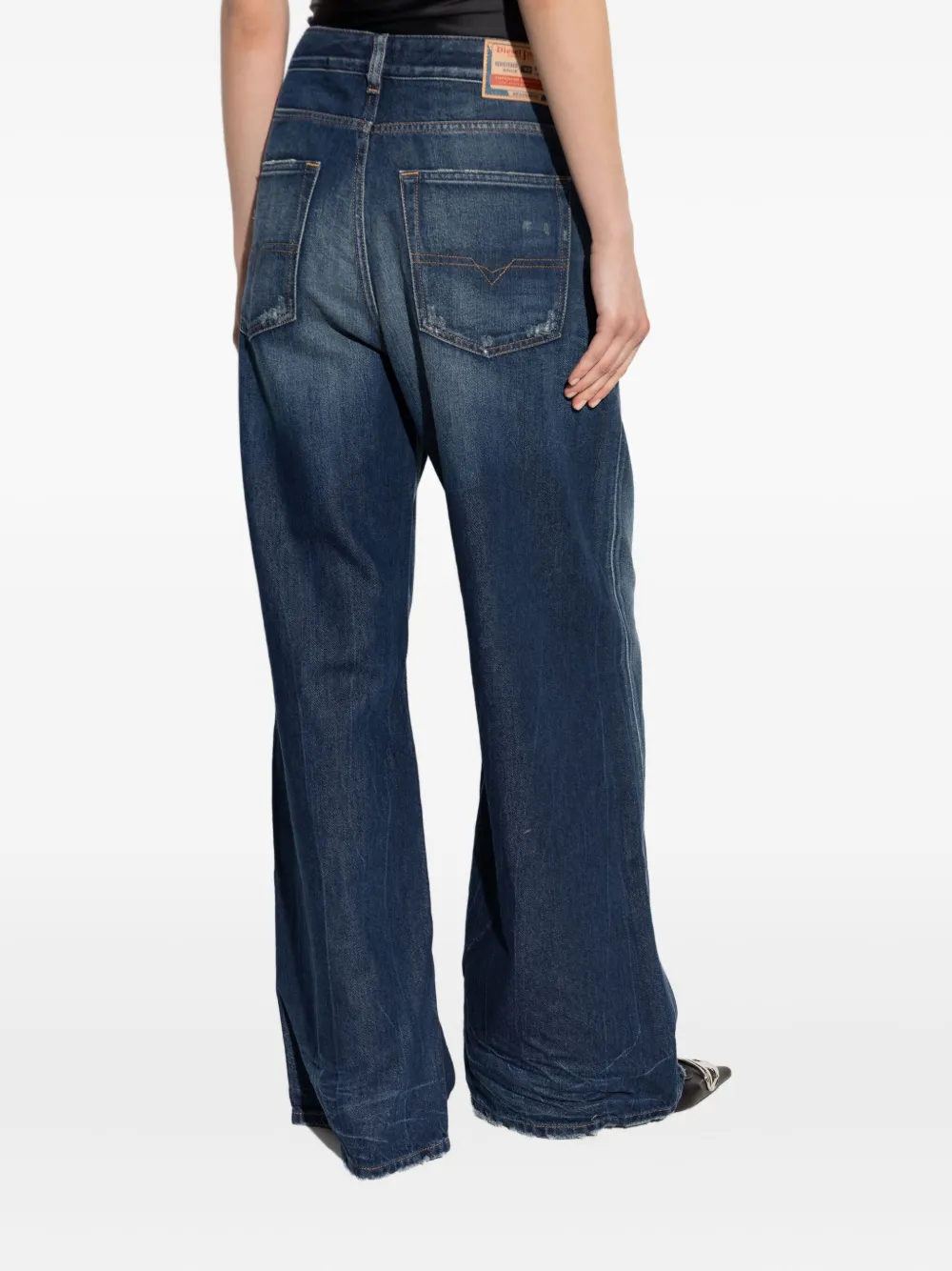 Diesel 1996 D-sire Distressed Jeans In Blue