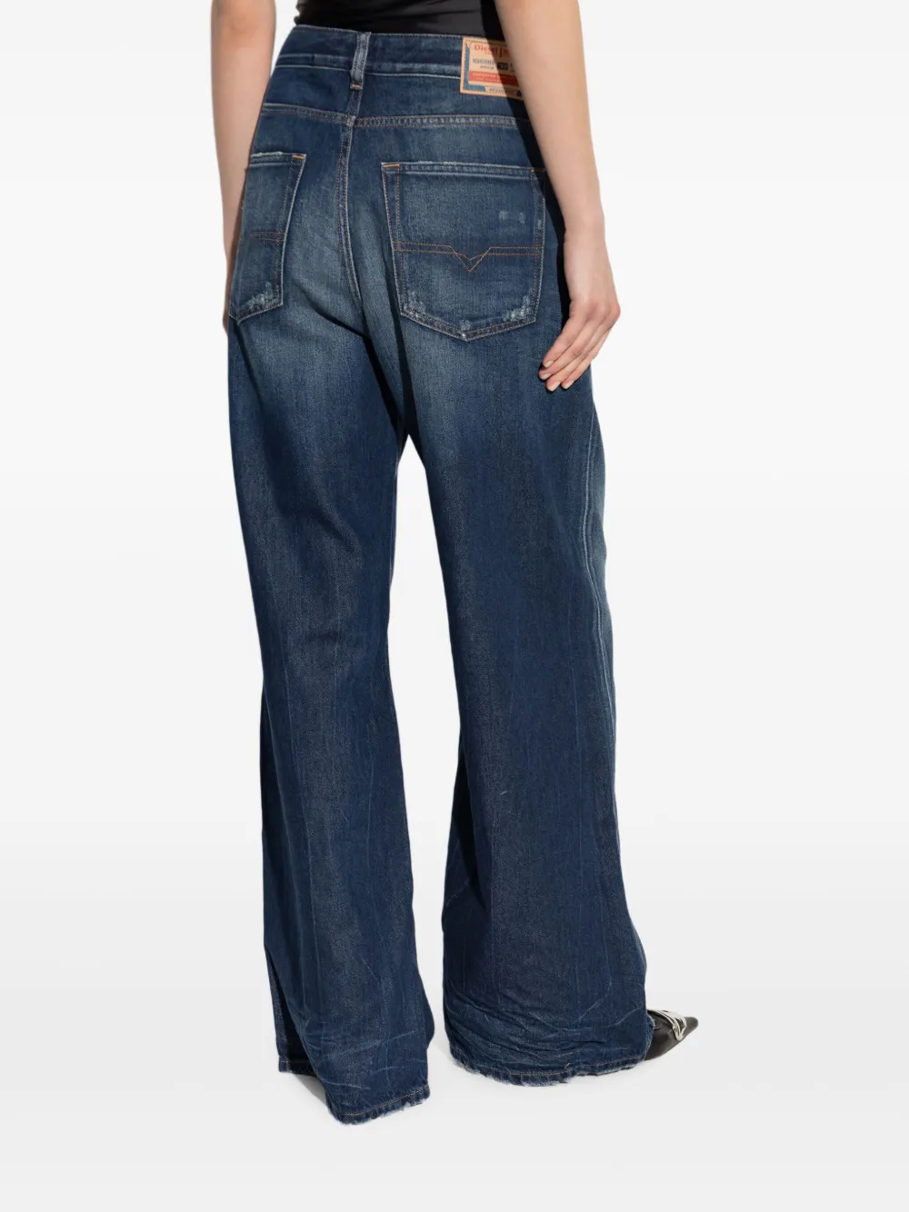 Diesel 1996 D-Sire gerafelde jeans Blauw