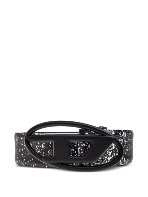 Diesel ceinture en cuir moucheté à logo