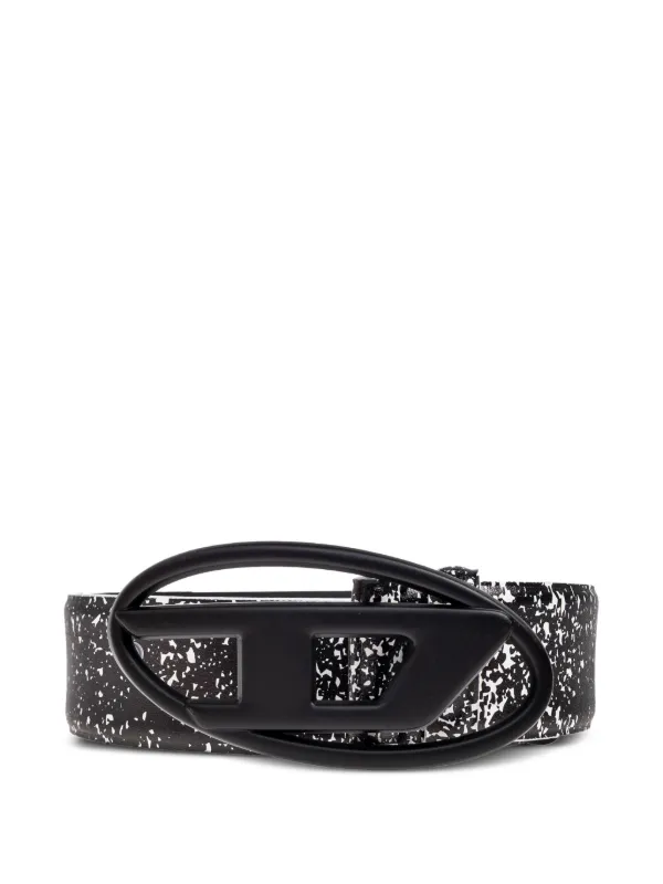 ✨極美品✨DIESEL ロゴ　ベルト ブラック 保存袋レザーベルト　ユニセックス Diesel ロゴ レザーベルト | ブラック | FARFETCH JP
