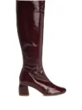 Forte Forte patent leather block-heel boots - Red