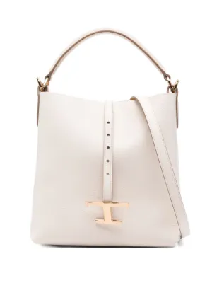 Tod's Di レザーバケットバッグ M | ホワイト | FARFETCH JP