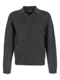 Emporio Armani polo-neck lurex sweater - Grey