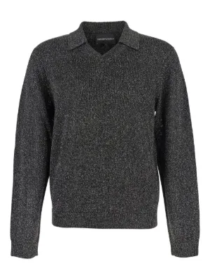 EMPORIO ARMANI グレー ブラック セーター 50 Emporio Armani（エンポリオアルマーニ） ニットウェア - FARFETCH
