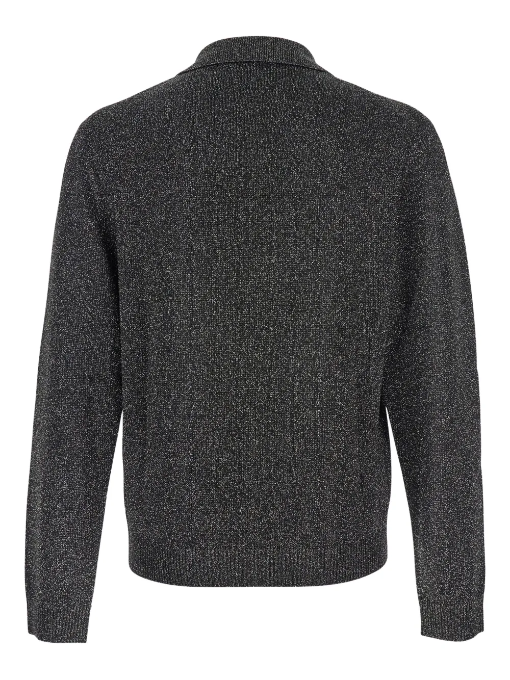 Emporio Armani Lurex trui met polokraag Grijs
