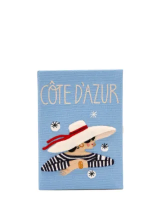 Olympia Le-Tan 刺繍クラッチバッグ Olympia Le-Tan クラッチバッグ | ブルー | FARFETCH JP