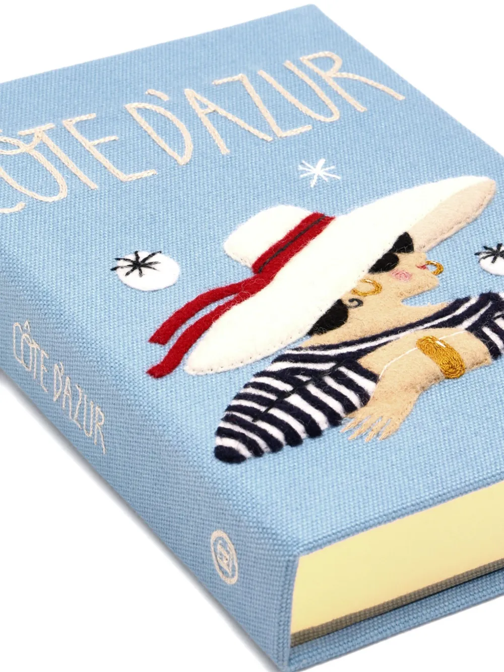 Olympia Le-Tan small embroidered clutch bag Blauw