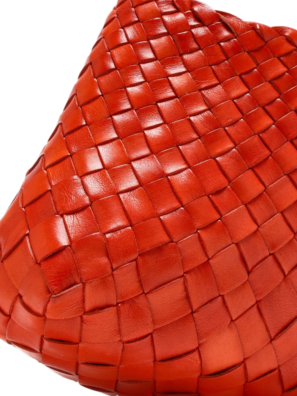 DRAGON DIFFUSION Rosanna woven-leather shoulder bag Oranje