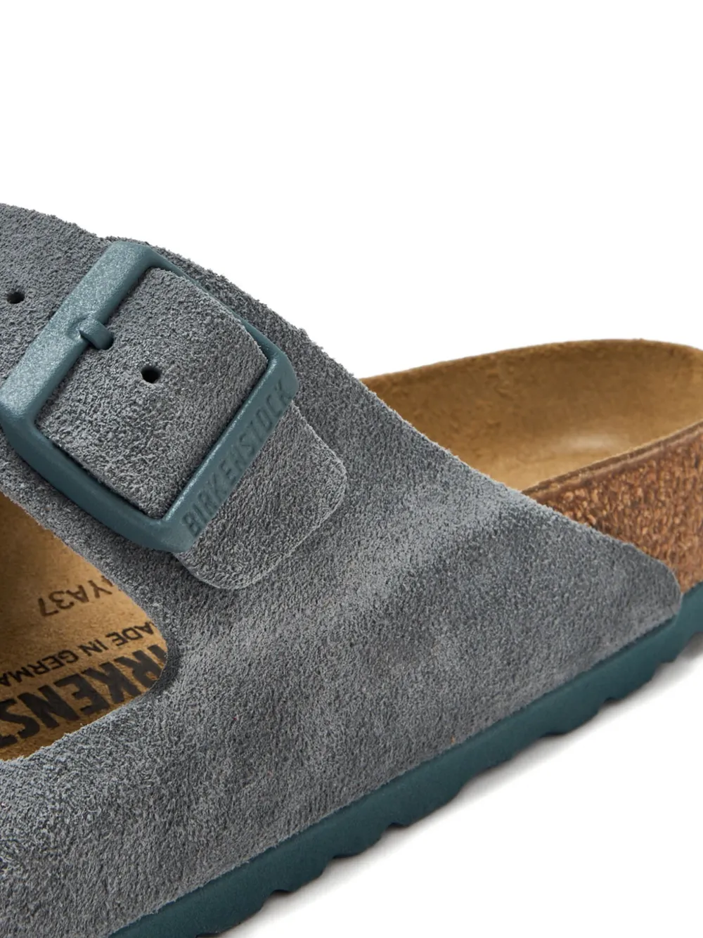 Birkenstock Arizona suede buckle sandals BASGRY BASALT GRAY