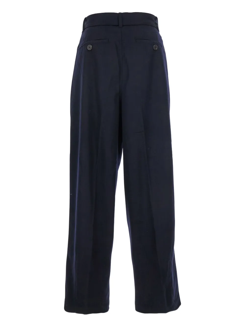 Emporio Armani pleated belted trousers - Blauw