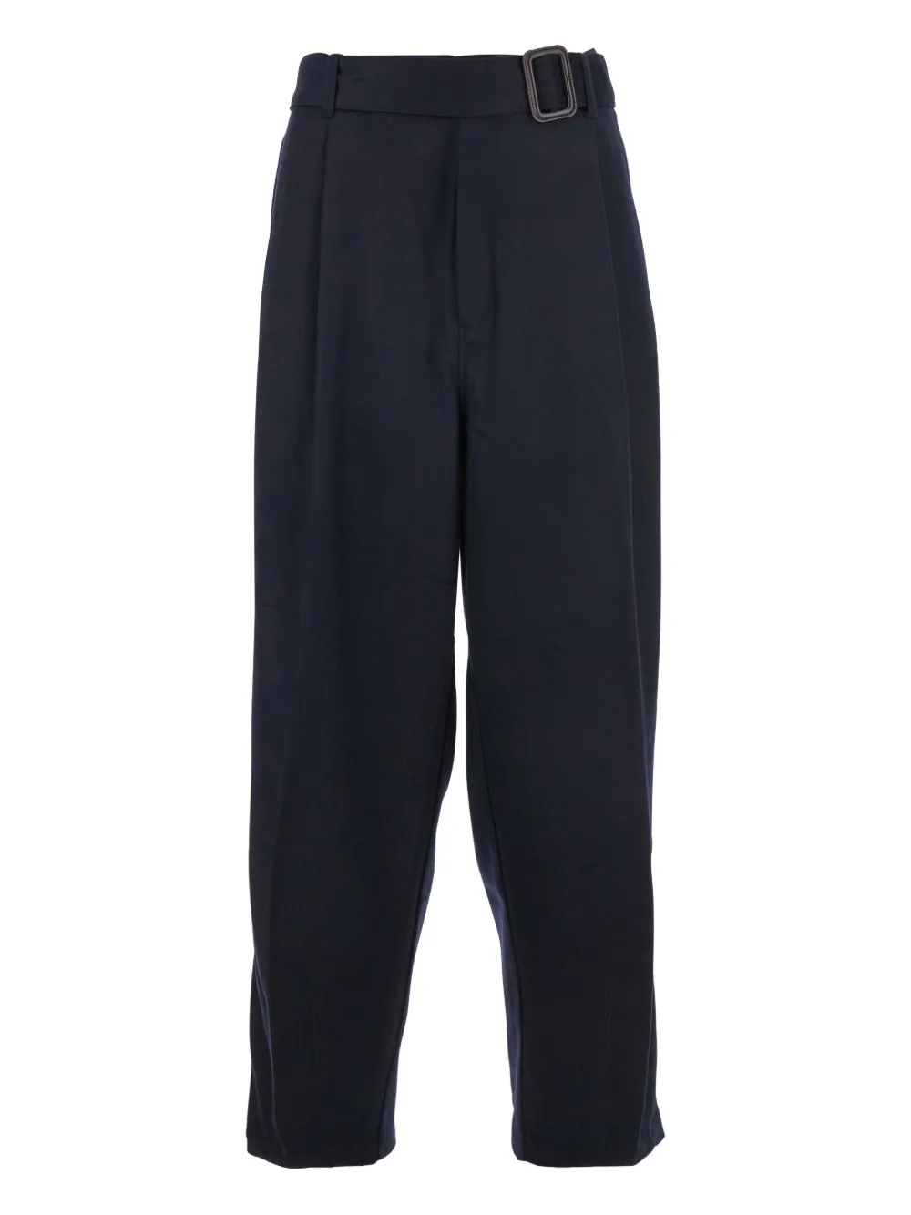 Emporio Armani Plooibroek met ceintuur Blauw