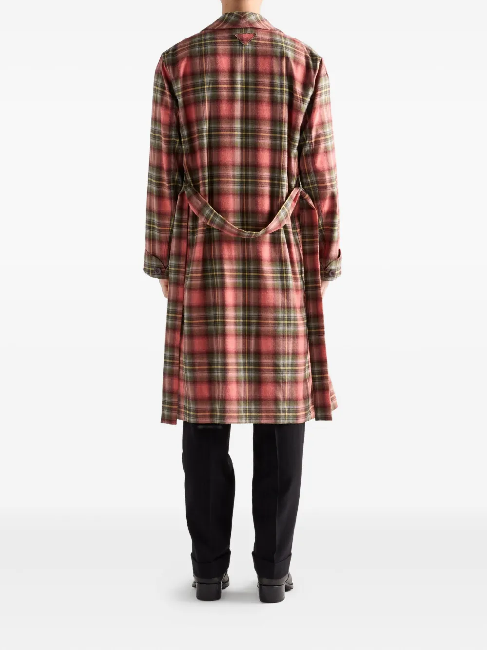 Prada Katoenen badjas met enkele rij knopen Roze