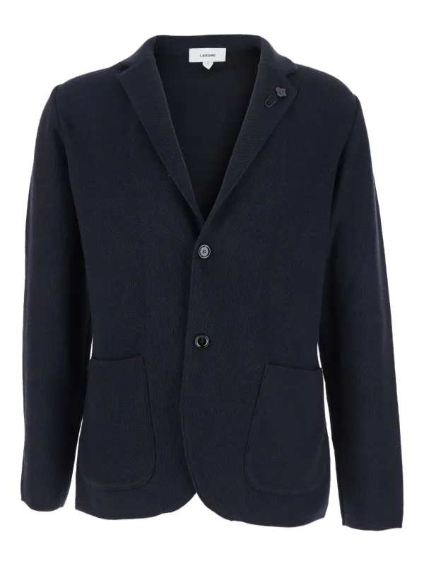 Lardini フローラル ニットジャケット | ブルー | FARFETCH JP