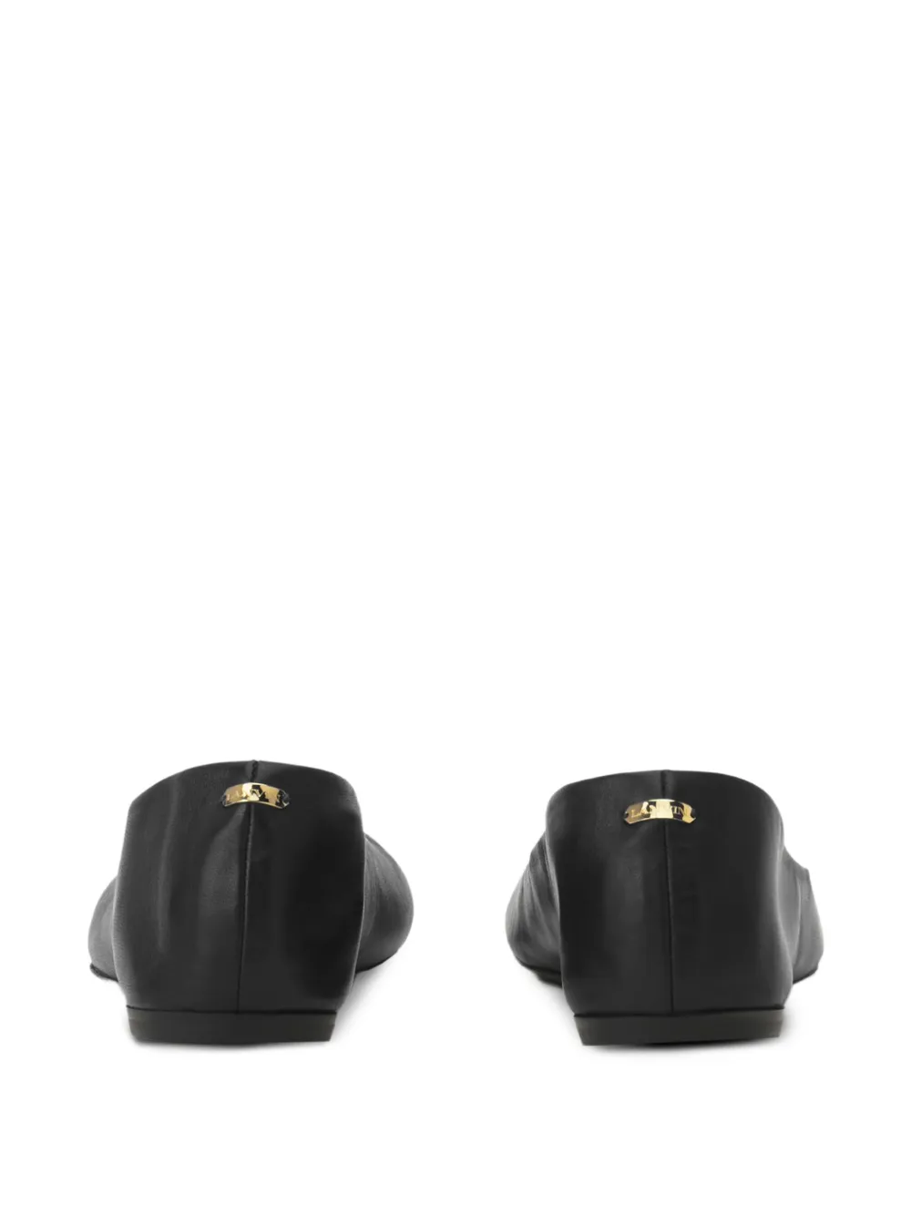 Lanvin Leren ballerina's Zwart