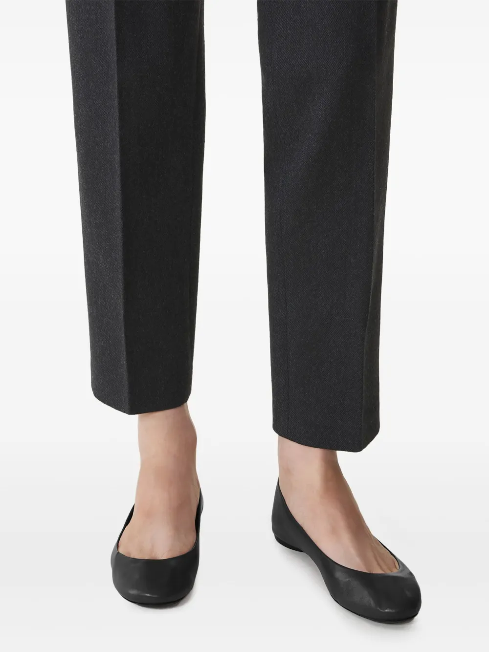 Lanvin Leren ballerina's Zwart