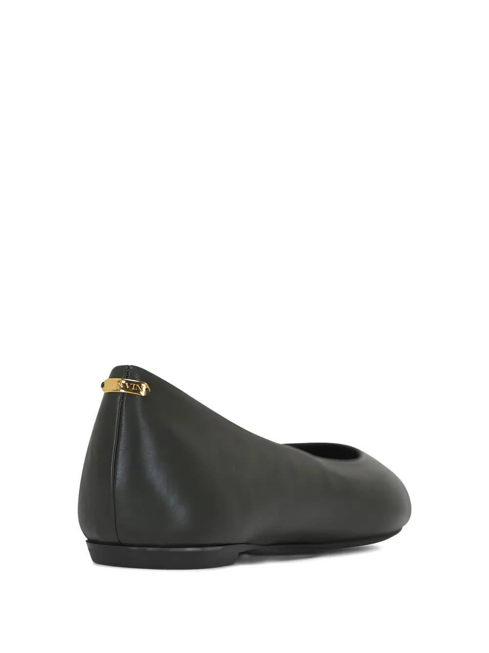  Lanvin Leather Ballet Flats - Black 