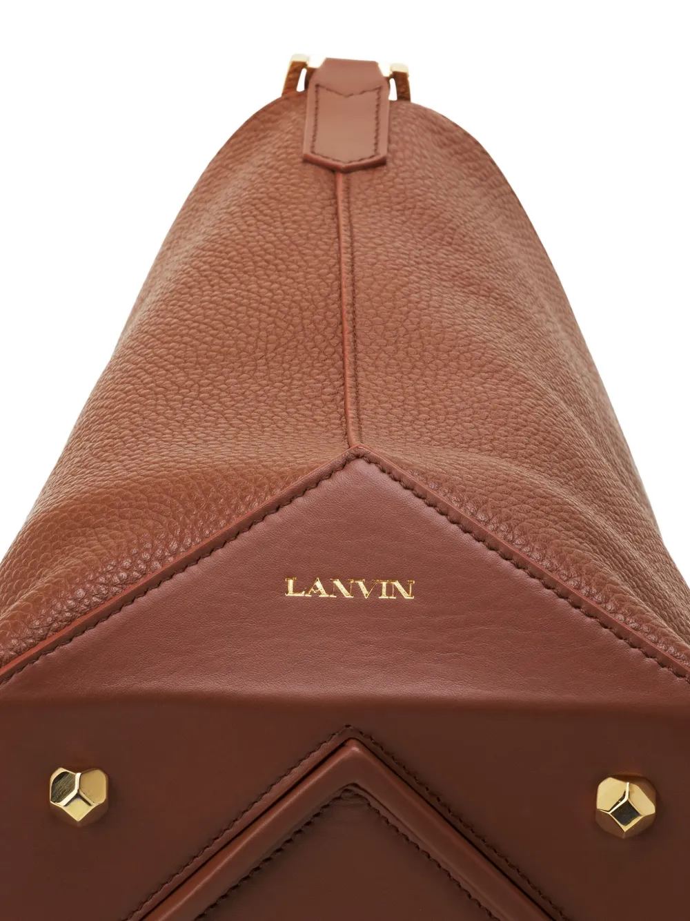 Lanvin Leather Bucket Bag In Brown