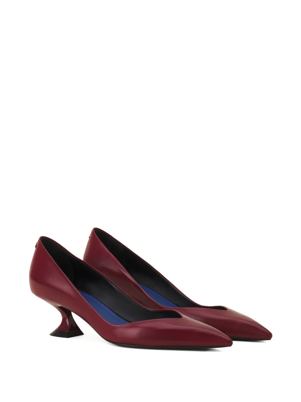 Lanvin Pumps met bewerkte hak Rood