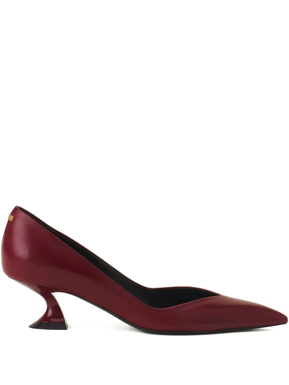 Lanvin Sculpted-heel Pumps In Burgundy