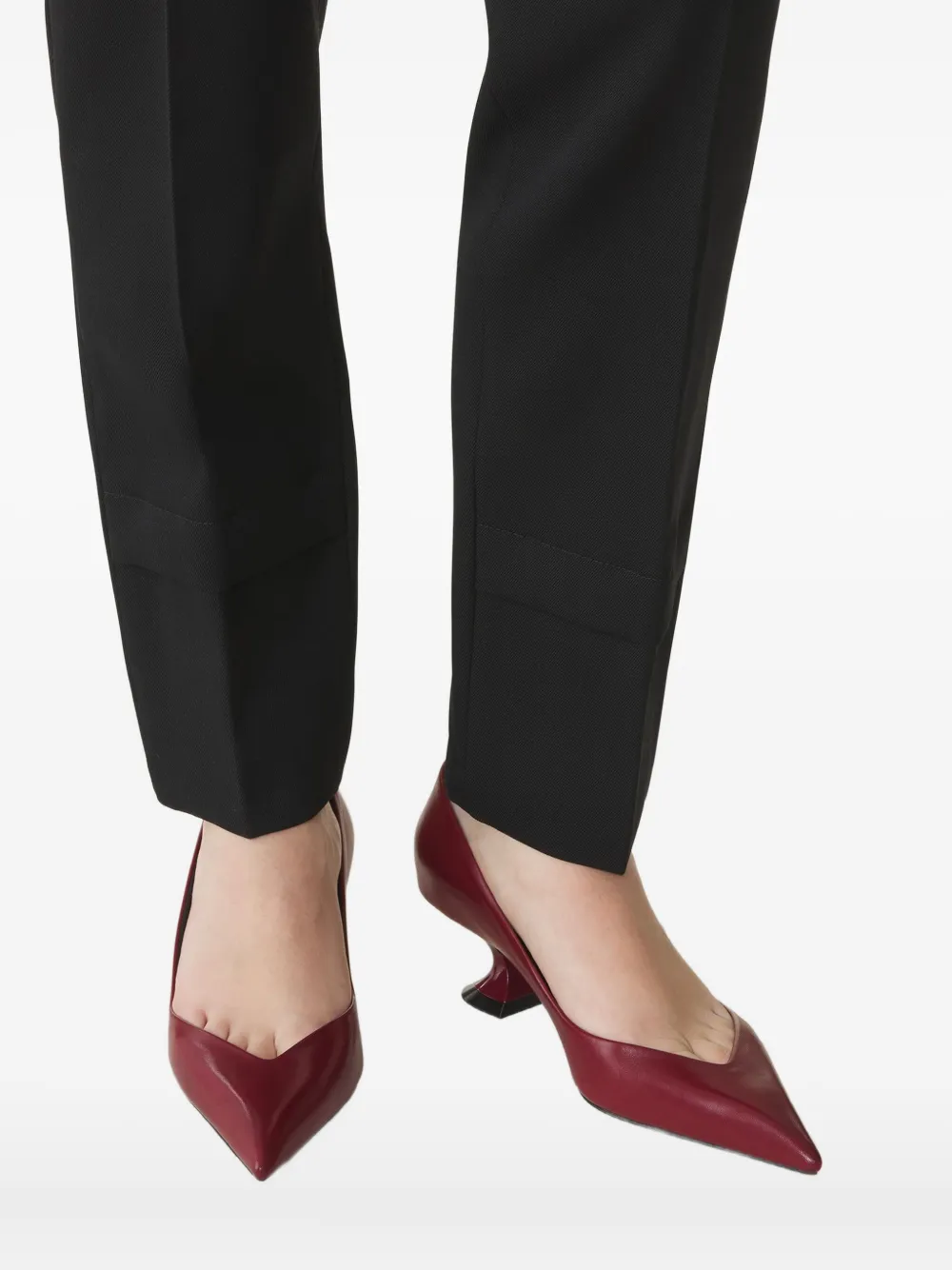 Lanvin Pumps met bewerkte hak Rood
