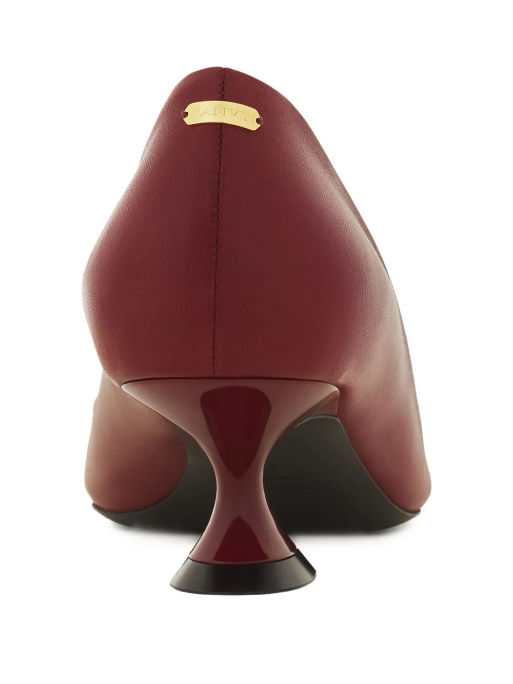 Lanvin Pumps met bewerkte hak Rood