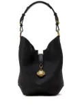 Lanvin geometric-detail bucket bag - Black