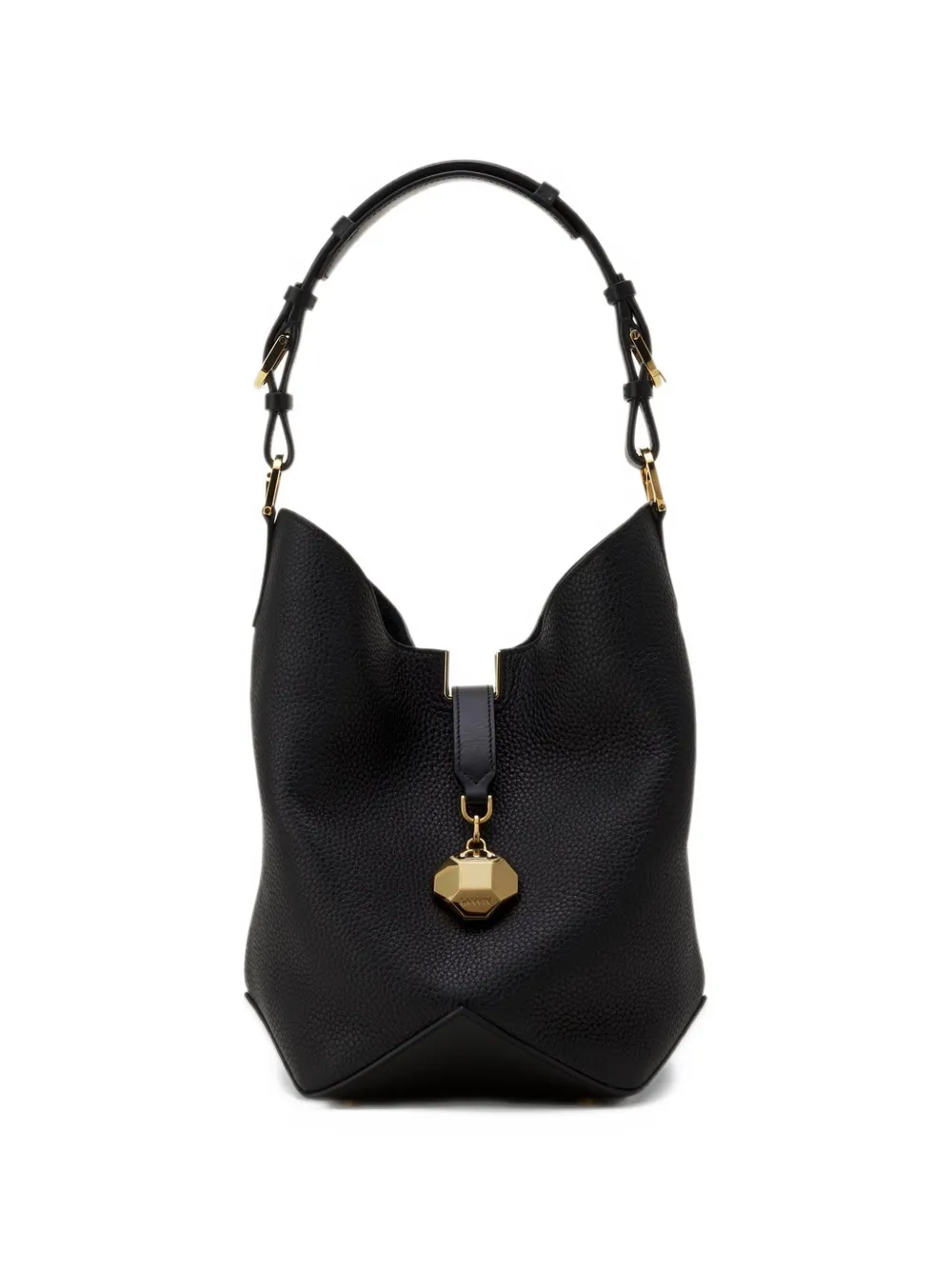 Lanvin Bucket-tas met geometrisch detail Zwart