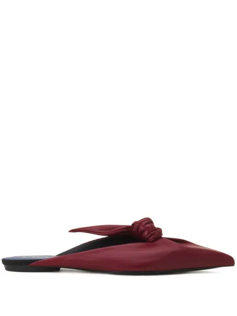 Lanvin knotted pointed-toe mules