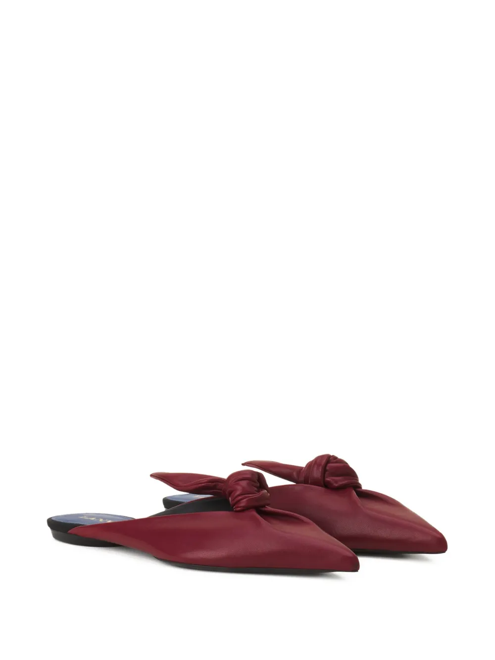 Lanvin knotted pointed-toe mules | Flat Mules | Image 2