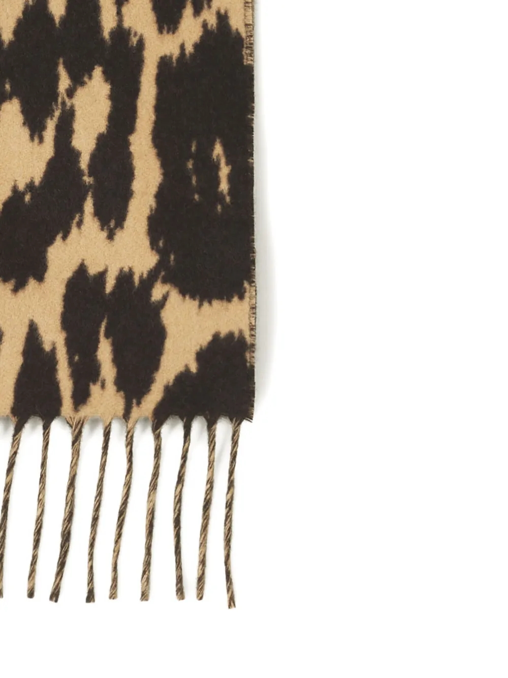 Lanvin Sjaal met luipaardprint Beige
