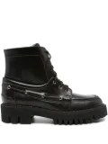 TRUMAN´S lace-up lug sole boots - Brown