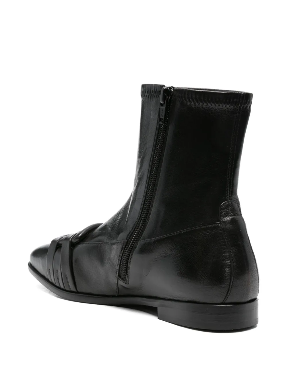 TRUMAN´S buckle-detail leather boots Black