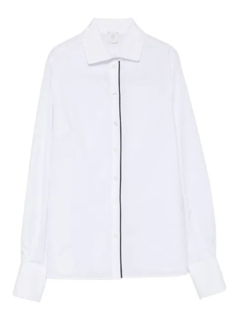 Eleventy central-seam cotton-blend shirt
