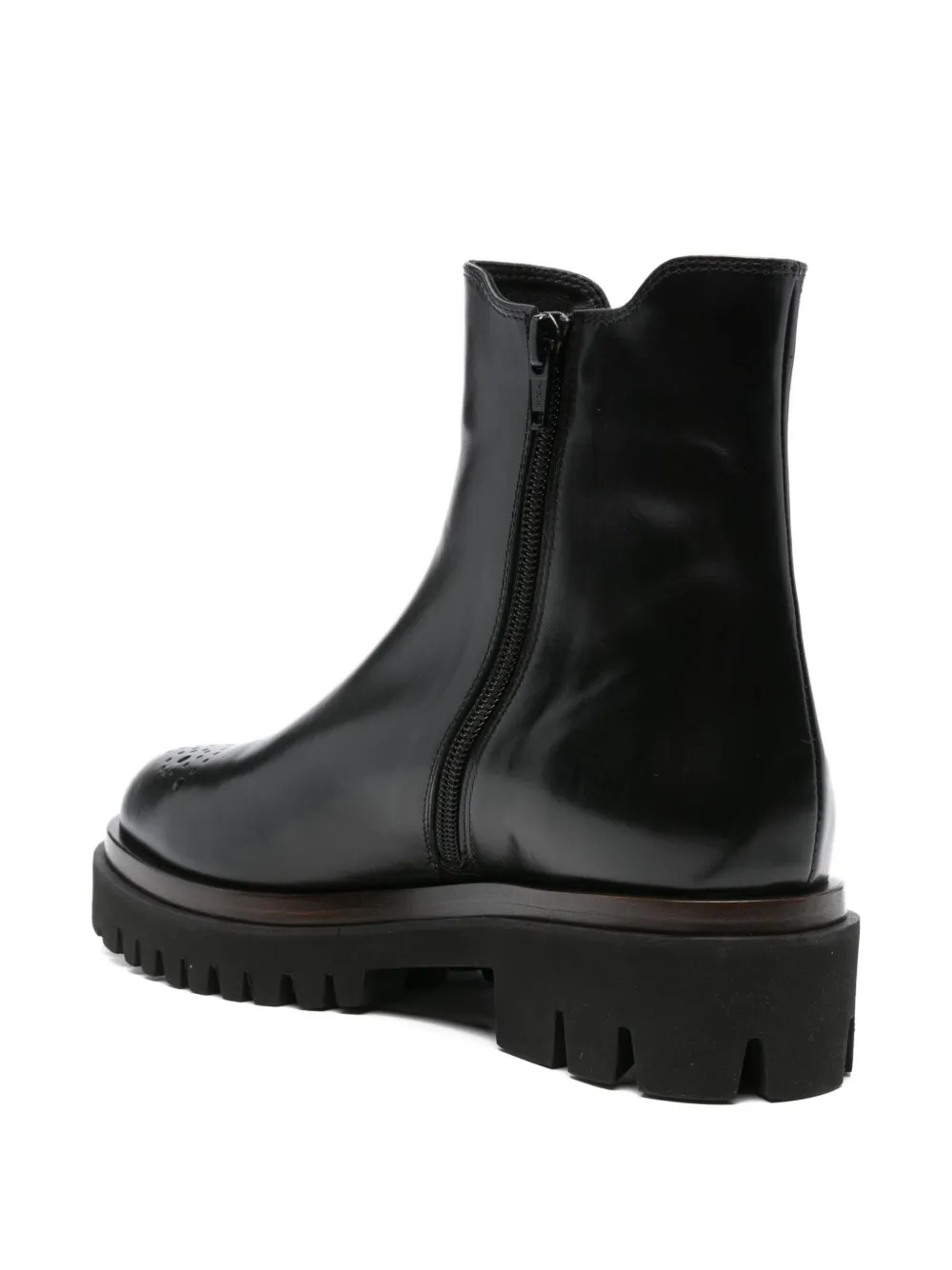 TRUMAN´S perforated-detail chelsea boots Black