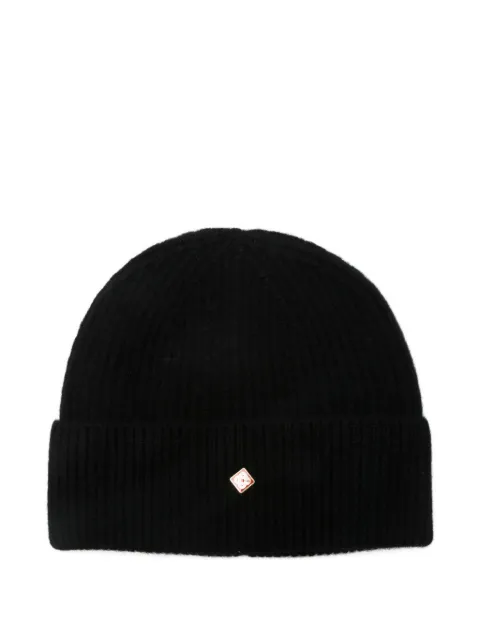Casablanca ribbed logo beanie
