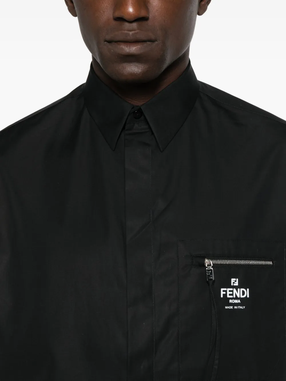 FENDI Overhemd met ritszak Zwart