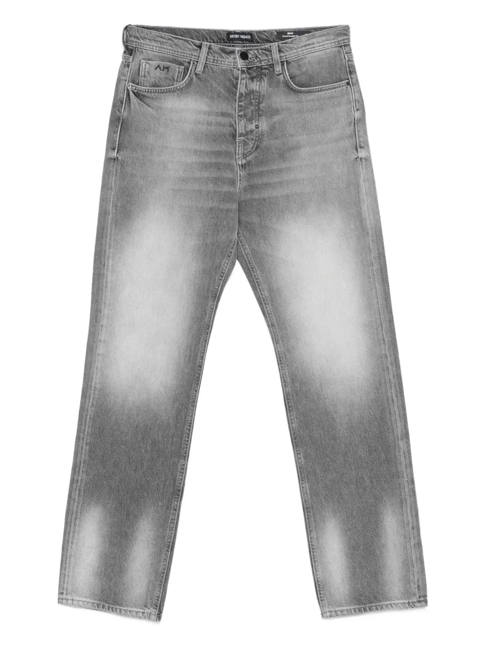 Antony Morato Jeans met logoplakkaat en vervaagd effect Zwart