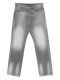 Antony Morato logo-plaque faded jeans - Black