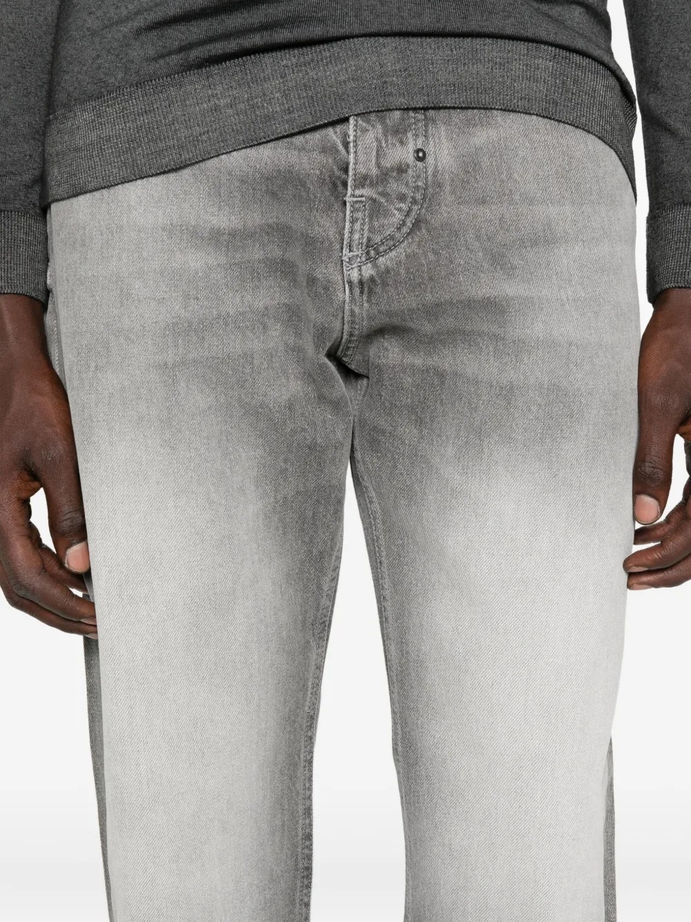 Antony Morato Jeans met logoplakkaat en vervaagd effect Zwart