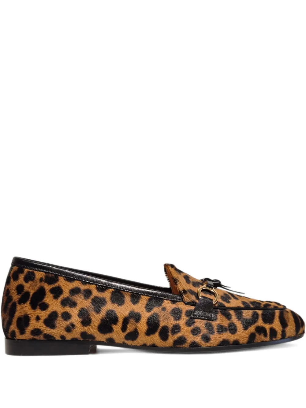 Henderson Baracco leopard-print tassel loafers Brown