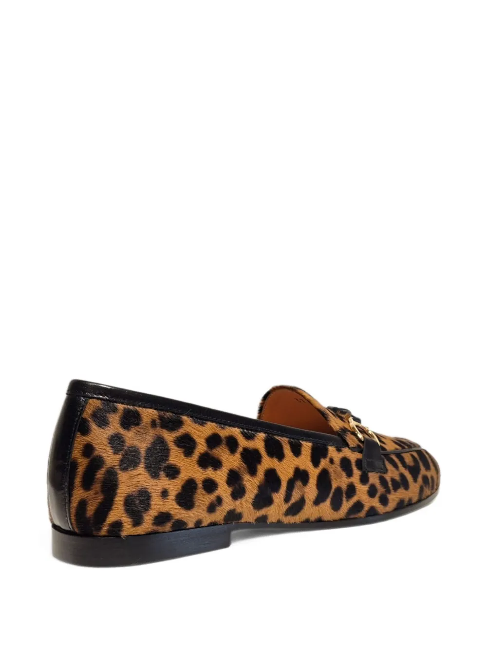 Henderson Baracco Loafers met luipaardprint en kwastje Bruin