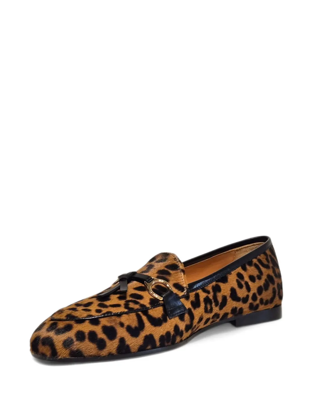Henderson Baracco Loafers met luipaardprint en kwastje Bruin