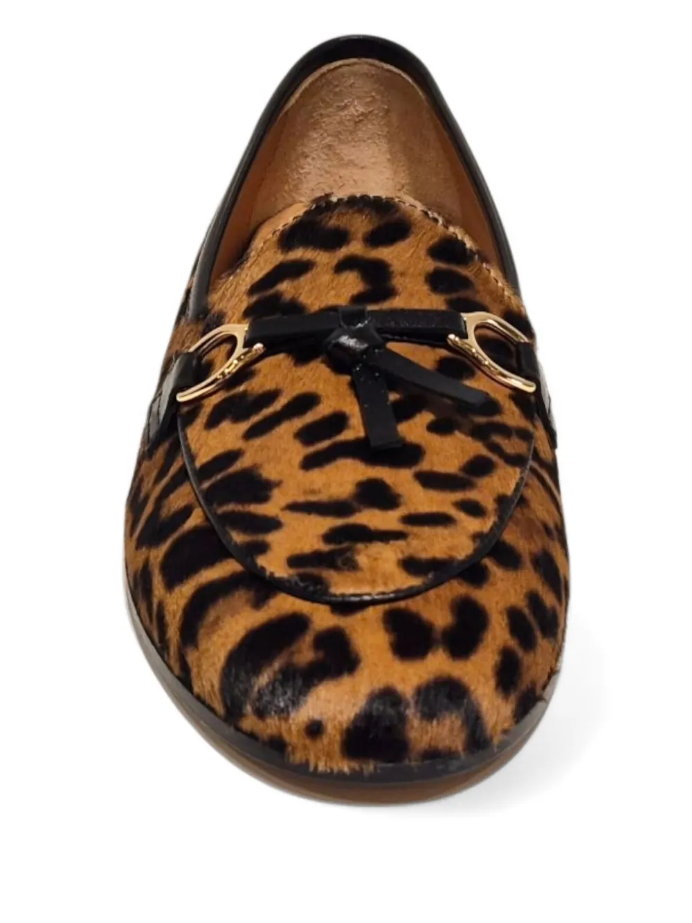 Henderson Baracco Loafers met luipaardprint en kwastje Bruin