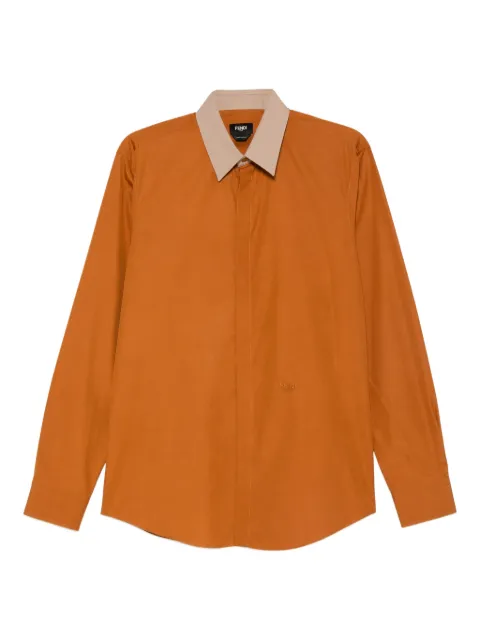 FENDI contrasting-collar shirt