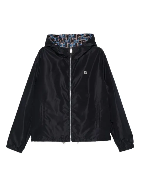 FENDI logo-plaque hooded jacket