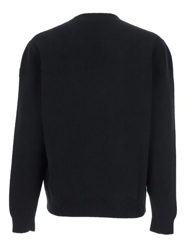 美品☆MONCLER ブラック クルーネック セーター Moncler クルーネック プルオーバー | ブラック | FARFETCH JP