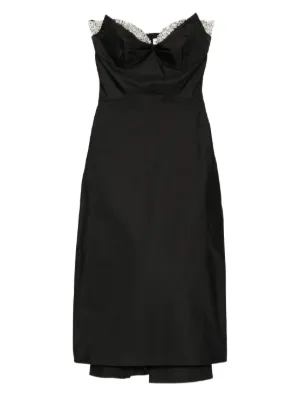 Alexander McQueen ブラック ミニドレス XS ワンピース ALEXANDER MQUEEN ブラックミニマムミニワンピース｜ハイ