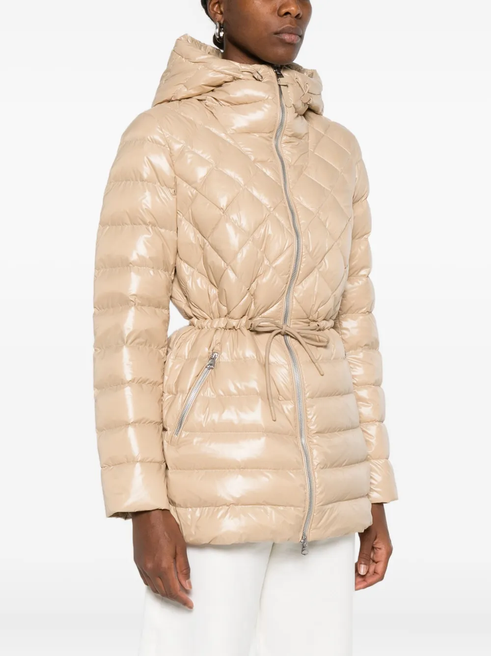 Mackage Tooky Quilted Hooded Coat In Neutral