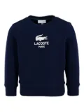 Lacoste Kids crocodile-logo sweatshirt - Blue