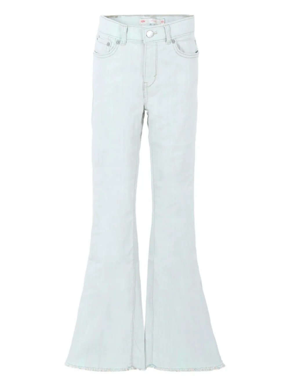 Levi's Kids' Frayed-hem Flare Jeans In Black